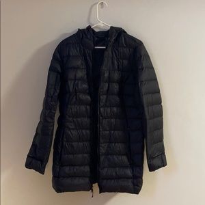 Black puffer jacket